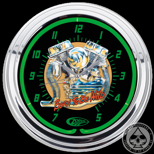 Zodiac "Panhead" Neon Clock