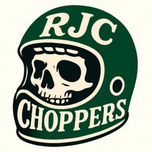 RJC Choppers Sticker, Skull Helmet