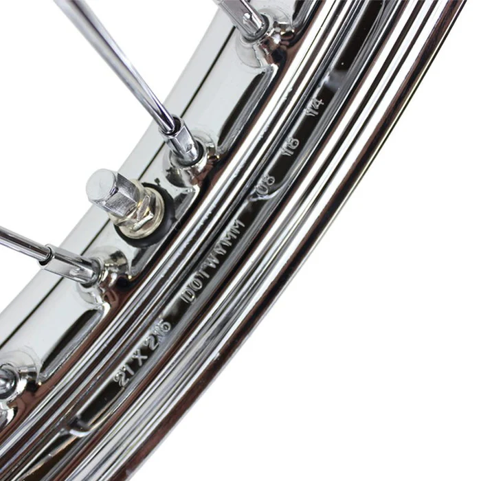 Moto Iron 40 Spoke 21" x 2.15" Chopper Spool Wheel, 3/4 inch Bearings - Image 5