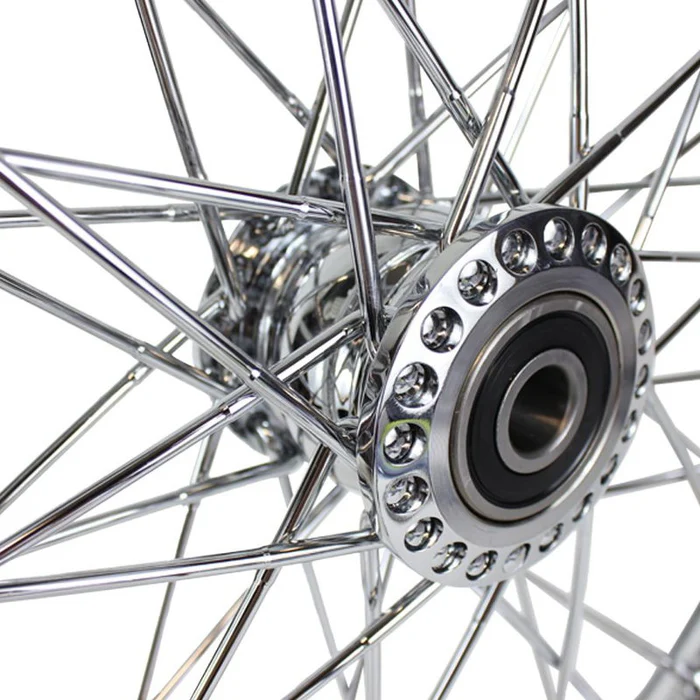 Moto Iron 40 Spoke 21" x 2.15" Chopper Spool Wheel, 3/4 inch Bearings - Image 4